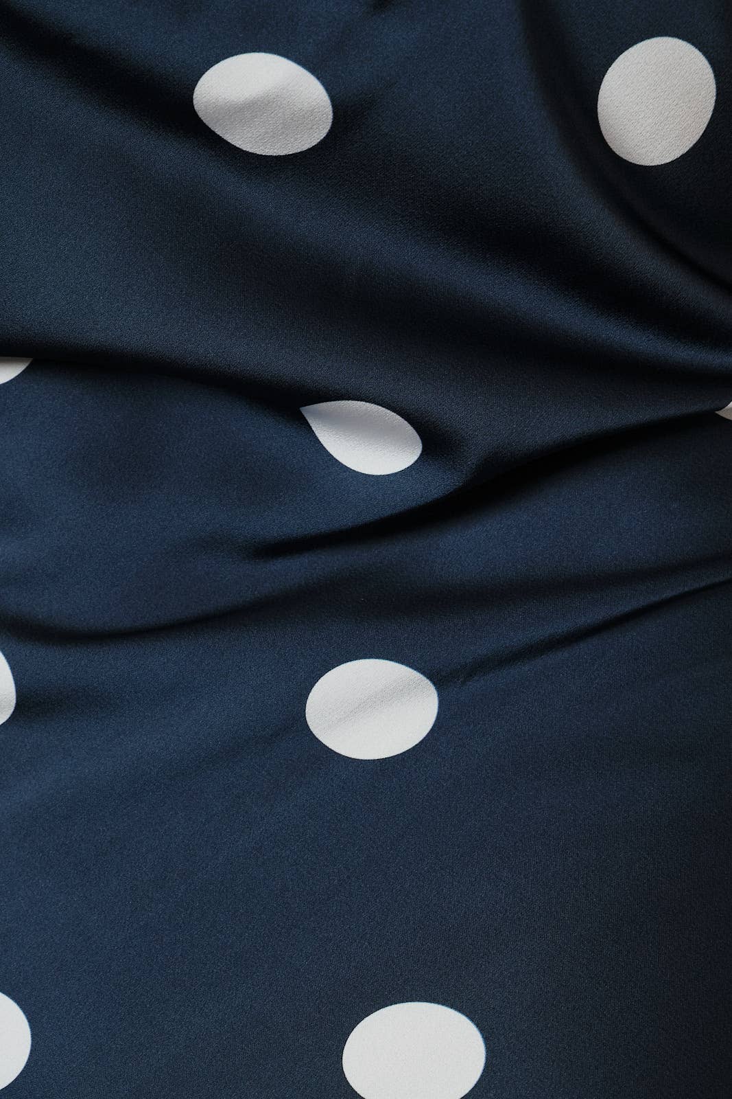 Asymmetrical Polka Dot Midi Dress | Bella & Brawn Asymmetrical Polka Dot Midi Dress | Bella & Brawn
